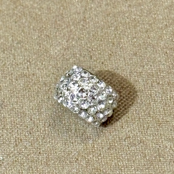 🆕 Brighton Mini Ice Diva bead MINI holder ONLY Silver w clear crystals Retired - Picture 2 of 8